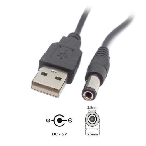 USB Power Cable 2.5 mm